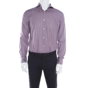 luxury-men-boss-by-hugo-boss-used-clothes-p181721-002 boss by hugo boss multicolor houndstooth printed cotton dwayne slim fit shirt m