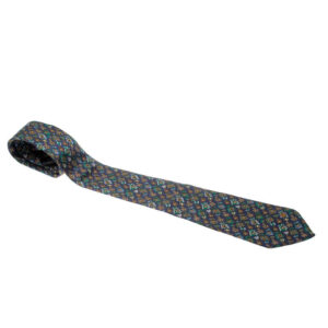 luxury-men-dunhill-used-accessories-p209881-005 dunhill navy blue silk medal print tie
