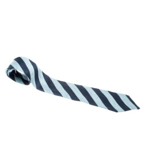 luxury-men-dunhill-used-accessories-p209925-005 dunhill blue silk linen striped denim pattern tie