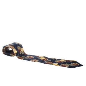 luxury-men-ermenegildo-zegna-used-accessories-p167164-002 ermenegildo zegna vintage navy blue lemon printed silk tie