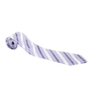 giorgio armani vintage lilac and white diagonal striped silk jacquard tie
