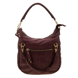 luxury-women-alviero-martini-1a-classe-used-handbags-p208218-009 alviero martini 1a classe marron map embossed leather shoulder bag