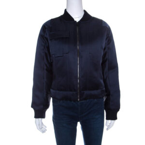 luxury-women-diane-von-furstenberg-new-clothes-p168216-006 diane von furstenberg navy blue satin alexander bomber jacket m