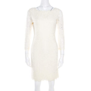 luxury-women-diane-von-furstenberg-used-clothes-p180035-007 diane von furstenberg cream long sleeve zarita lace dress s