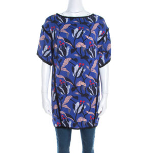 luxury-women-escada-new-clothes-p201052-004 escada ink blue floral print silk blend naternia tunic top m
