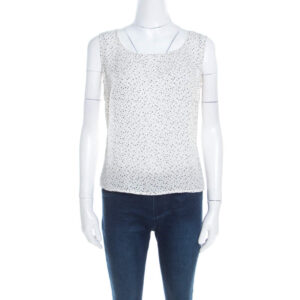 luxury-women-escada-new-clothes-p201064-004 escada off white and black polka dotted silk sleeveless top m