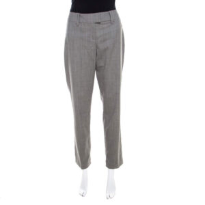 luxury-women-escada-new-clothes-p201131-001-1 escada grey stretch wool slit detail tapered trousers m