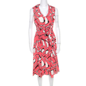 luxury-women-escada-used-clothes-p201228-004 escada pink and white abstract print silk sleeveless tie up dress m