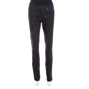 luxury-women-escada-used-clothes-p201290-003 escada black glitter denim high rise straight leg jeans m