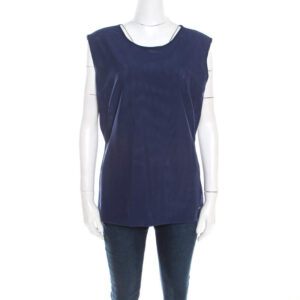 luxury-women-escada-used-clothes-p201445-1560679176-003-1 escada sapphire blue mesh sleeveless egle blouse l