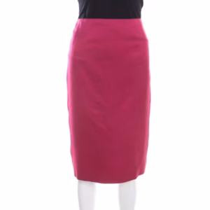 luxury-women-escada-used-clothes-p201511-1560677225-003 escada pink silk satin slit detail pencil skirt l