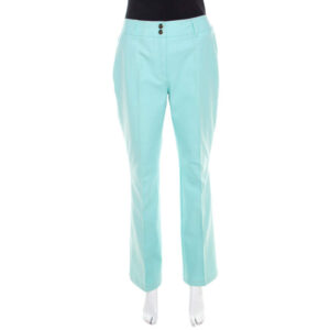 luxury-women-escada-used-clothes-p207842-003 escada mint green cotton stretch denim straight fit jeans m