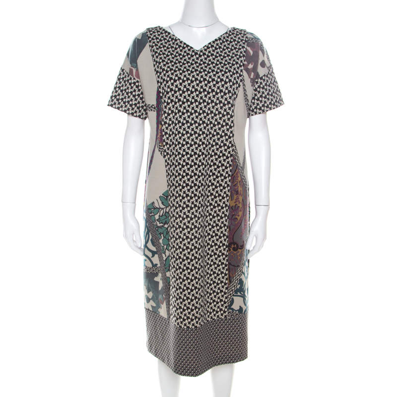 luxury-women-etro-used-clothes-p215761-005 etro multicolor abstract printed wool blend short dress l