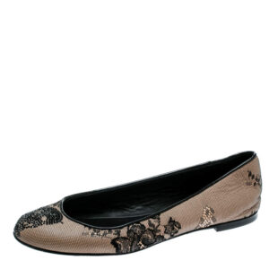 luxury-women-giuseppe-zanotti-used-shoes-p179540-003 giuseppe zanotti black mesh and crystal embellished ballet flats size 38