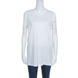 luxury-women-givenchy-used-clothes-p163304-003 givenchy white cotton braid printed detail sleeveless t shirt xs