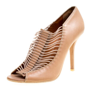 luxury-women-givenchy-used-shoes-p166309-006 givenchy beige leather strappy peep toe booties size 40
