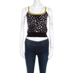 luxury-women-gucci-used-clothes-p206937-005 gucci black and white printed cashmere top xs