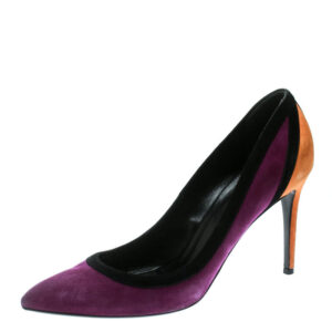 luxury-women-gucci-used-shoes-p175582-003-1 gucci tricolor suede pointed toe pumps size 40
