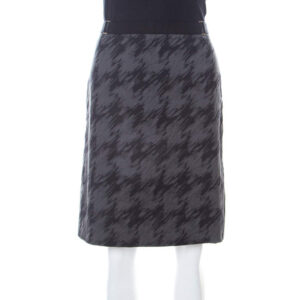 luxury-women-hugo-boss-used-clothes-p206770-007 hugo boss dark grey cotton a line short skirt s