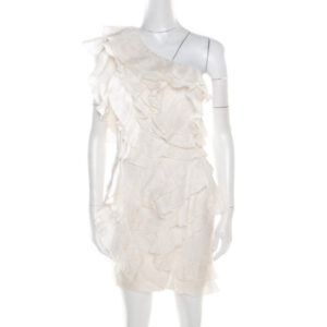 luxury-women-isabel-marant-used-clothes-p186508-001 isabel marant off white floral patterned silk ruffled tiered one shoulder dress s