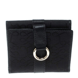 luxury-women-lancel-used-handbags-p167339-010 lancel black canvas french wallet