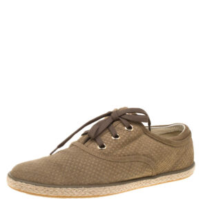 luxury-women-louis-vuitton-used-shoes-p181773-006 louis vuitton green suede petit damier espadrilles sneakers size 38