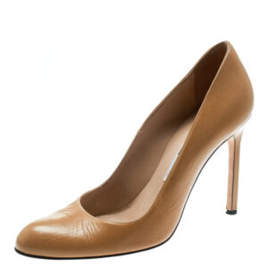 luxury-women-manolo-blahnik-used-shoes-p178873-003 manolo blahnik beige leather bb pumps size 38.5