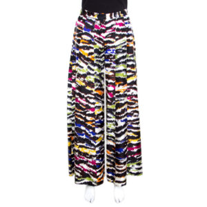 luxury-women-missoni-used-clothes-p163340-001 missoni multicolor abstract printed silk wide leg pants m