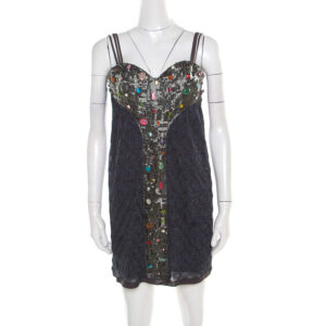 luxury-women-missoni-used-clothes-p195049-002 missoni multicolor lurex knit embellished bodice sleeveless dress s