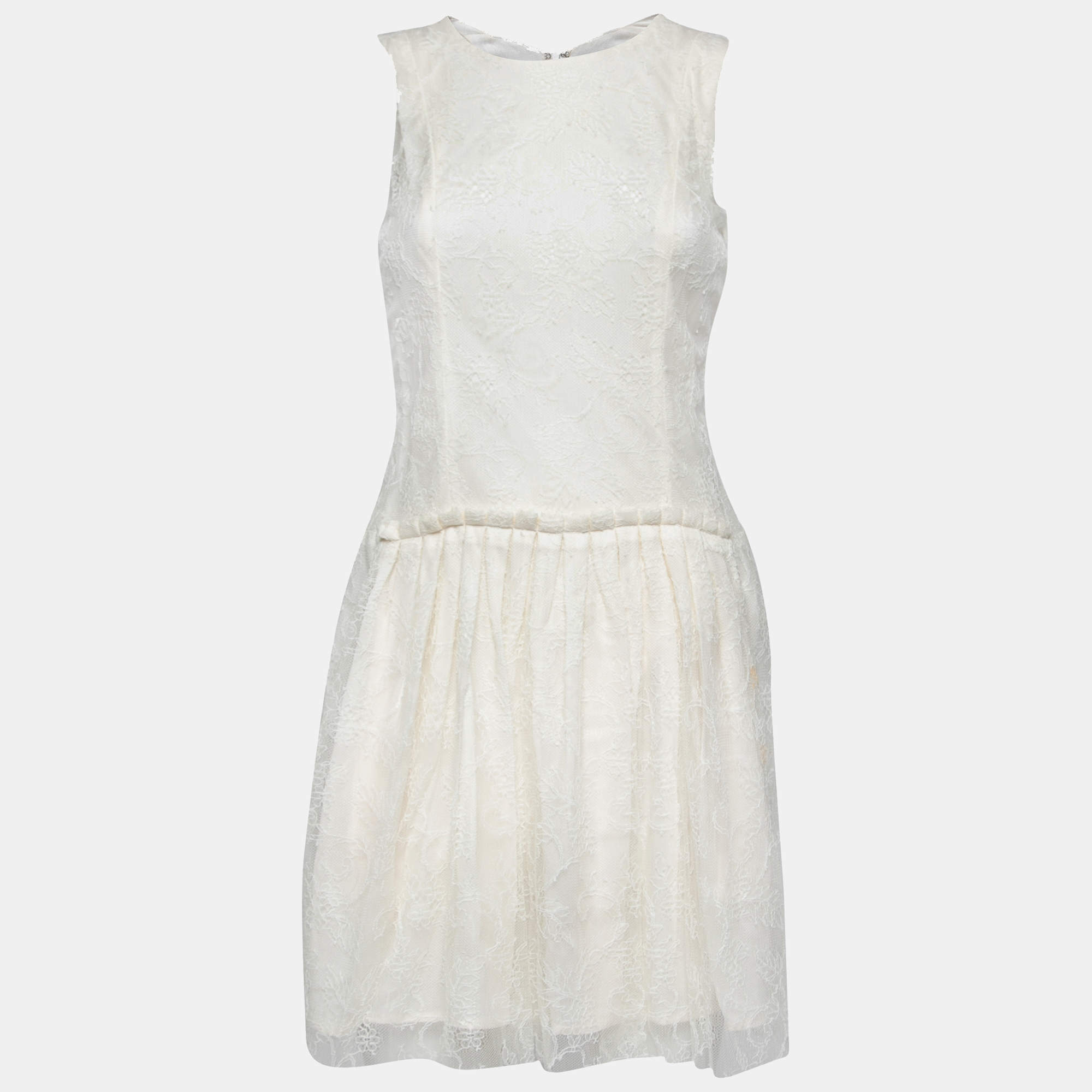 luxury-women-theory-used-clothes-p212345-007 theyskens theory white lace sleeveless dinal dress m