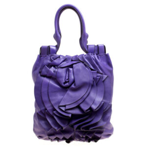 luxury-women-valentino-used-handbags-p163356-009 valentino purple leather petale shopper tote