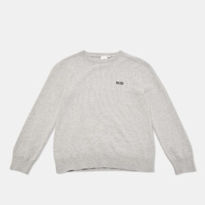 Boss By Hugo Boss Kids Grey Cotton Crew Neck Sweater 10 Yrs