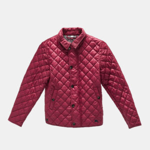 Burberry Children Pink Synthetic Button Front Quilted Jacket 10 Yrs