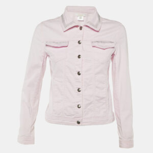 Chloe Pink Cotton Button Front Jacket Size 12 Yrs