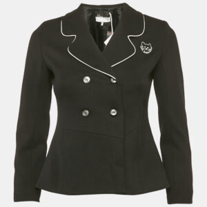 Dior Kids Black Crepe Tailored Blazer 12 Yrs