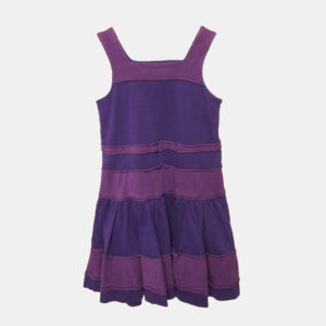 Dior Kids Purple Cotton Knit Sleeveless Dress 4 Yrs