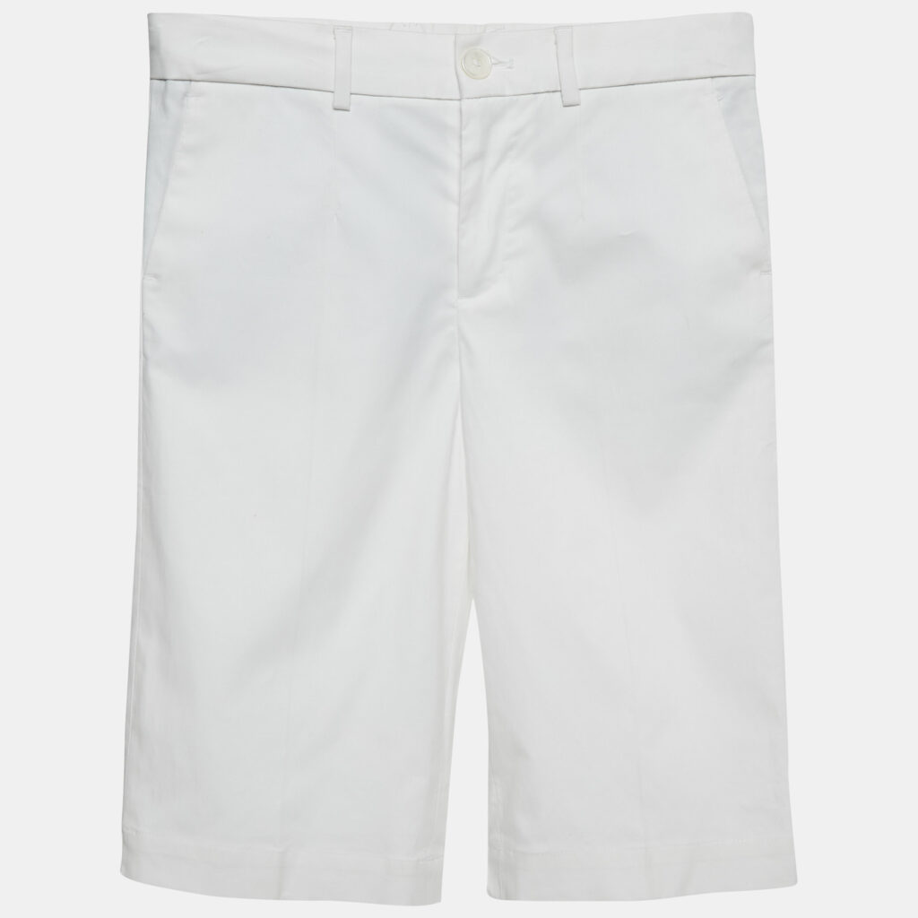 luxury-kids-dolcegabbana-new-boys-p1144956-006 Dolce & Gabbana White Cotton Bermuda Shorts 9-10 Yrs