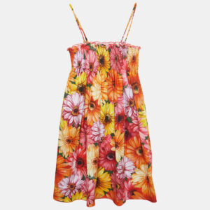 Dolce & Gabbana Multicolor Floral Printed Cotton Poplin Dress (11-12 Yrs)