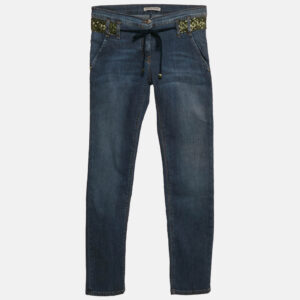 Ermanno Scervino Junior Blue Denim Sequin Detail 12 Yrs Waist 26"