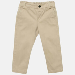 Fendi Kids Beige Teddy Embroidered Gabardine Trousers 18M