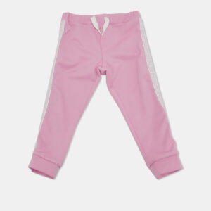 Fendi Kids Pink Jersey Logo Tape Trimmed Track Pants 24 M