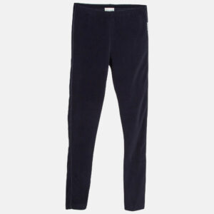 Moncler Navy Blue Velvet Knit Leggings 12 Yrs