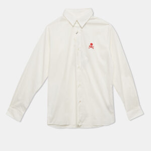 Philipp Plein Junior White Cotton Long Sleeve Shirt 10 Yrs