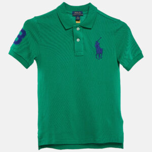 Polo Ralph Lauren Green Logo Embroidered Cotton Pique Polo 6 Yrs