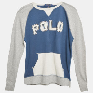 Polo Ralph Lauren Kids Blue/Grey Embroidered Jersey T-Shirt 14/16 Yrs