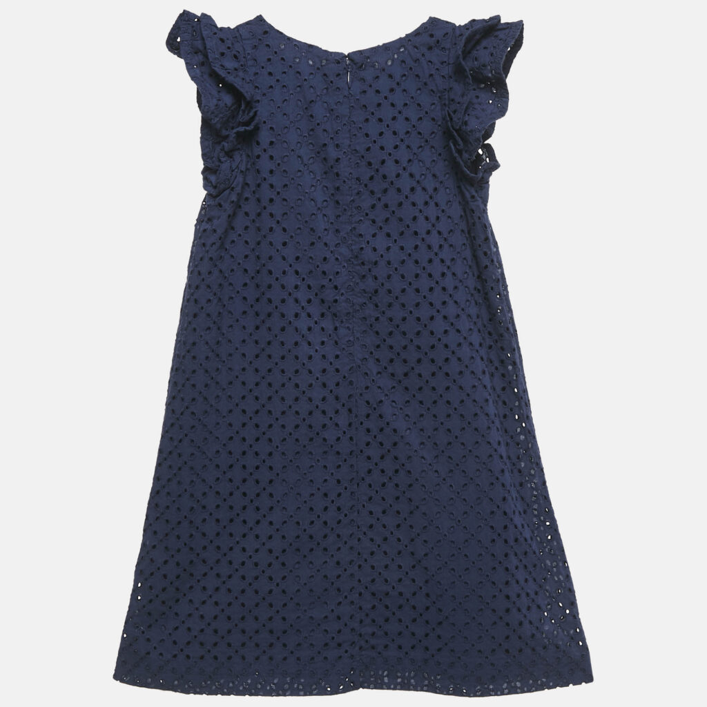 luxury-kids-polo-ralph-lauren-new-girls-p1129143-003 Polo Ralph Lauren Kids Blue Eyelet Cotton A-Line Dress 6 Yrs