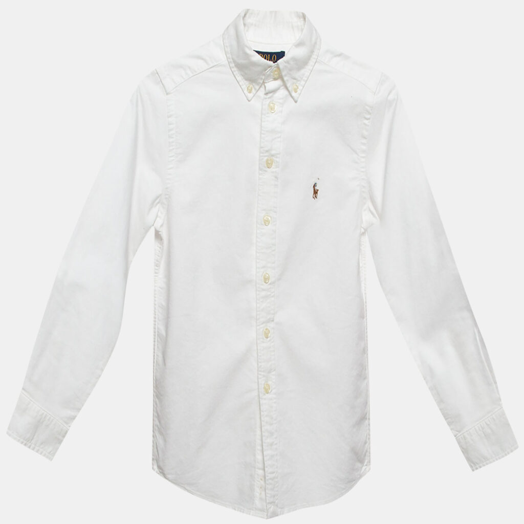 luxury-kids-polo-ralph-lauren-used-boys-p1042126-001 Polo Ralph Lauren White Cotton Button Front Shirt 6-7 Yrs