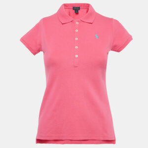 Polo Ralph Lauren Kids Pink Pique Cotton T-Shirt 12-14 Yrs