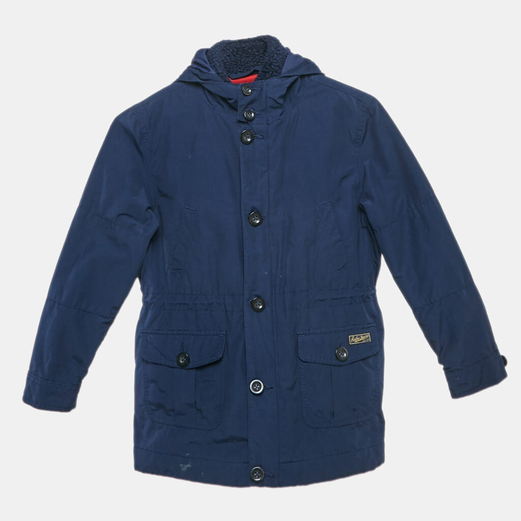 luxury-kids-polo-ralph-lauren-used-girls-p1105887-008 Polo Ralph Lauren Navy Blue Cotton Blend Detachable Interior Vest Zip-Up Hoodie Jacket 7 Yrs