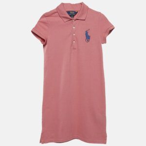 Polo Ralph Lauren Kids Pink Pique Polo Dress 8-10 Yrs